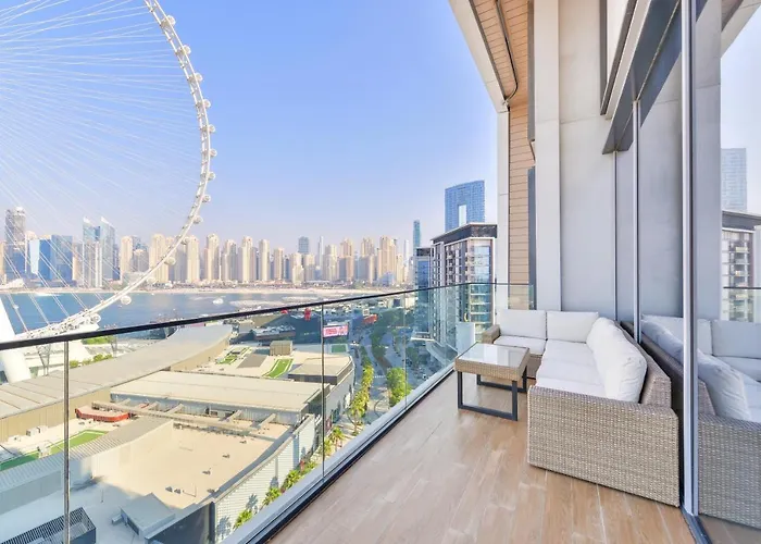 Lavish & Equipped Oceanfront 2 Bedroom Facing Ain Dubai